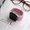 Crong Wave Band pletený nylonový Solo Loop pre Apple Watch 38/40/41/42 mm ružová