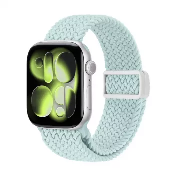 Crong Wave Band pletený textilný remienok pre Apple Watch 38/40/41/42 mm (mätová)