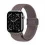 Crong Wave Band - pletený remienok pre Apple Watch 44/45/46/49 mm (hnedá)