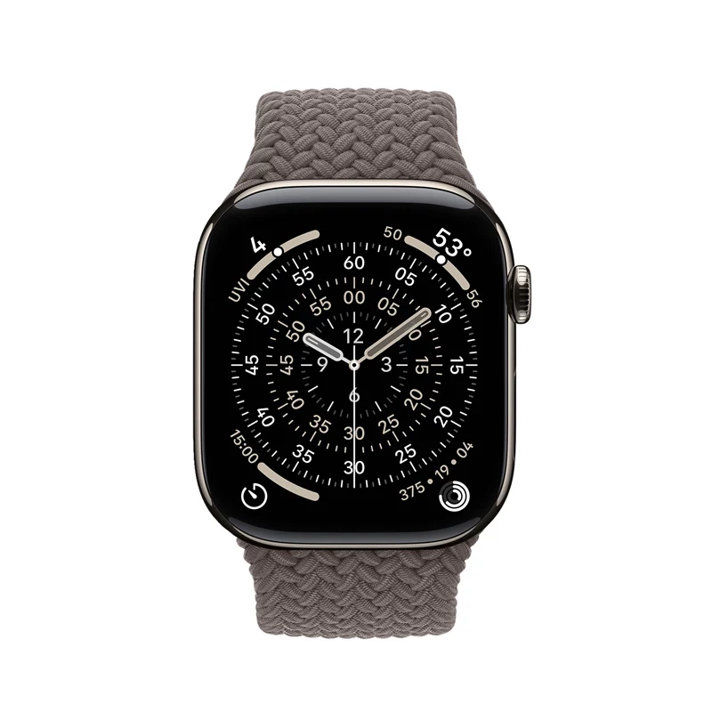 Crong Wave Band - pletený remienok pre Apple Watch 44/45/46/49 mm (hnedá)