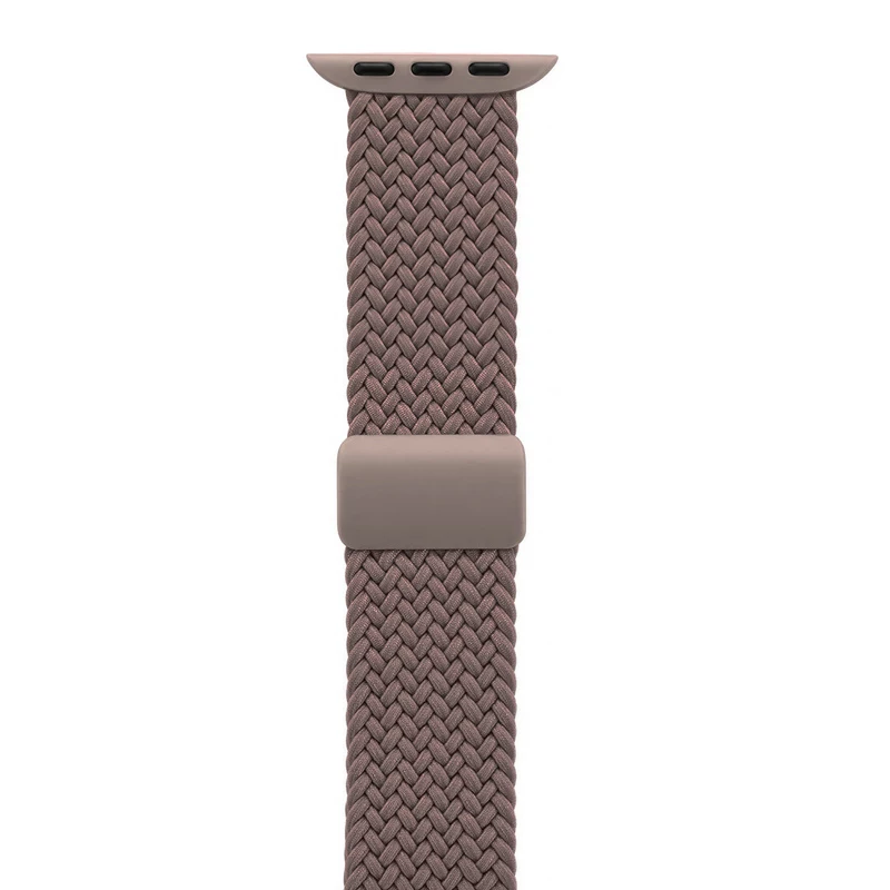 Crong Wave Band - pletený remienok pre Apple Watch 44/45/46/49 mm (hnedá)