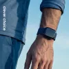 Crong Wave Band pletený nylonový Solo Loop pre Apple Watch 44/45/46/49 mm (Navy Blue)