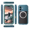 Crong Seal Cover IP68 vodotesné puzdro pre Apple iPhone 17 – námornícka modrá