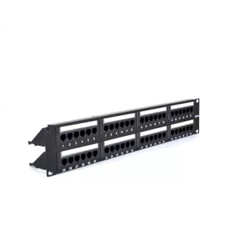 RACKTEL RL-PP4885E 48-portový Cat.5e UTP patch panel 2U 19-palcový čierny