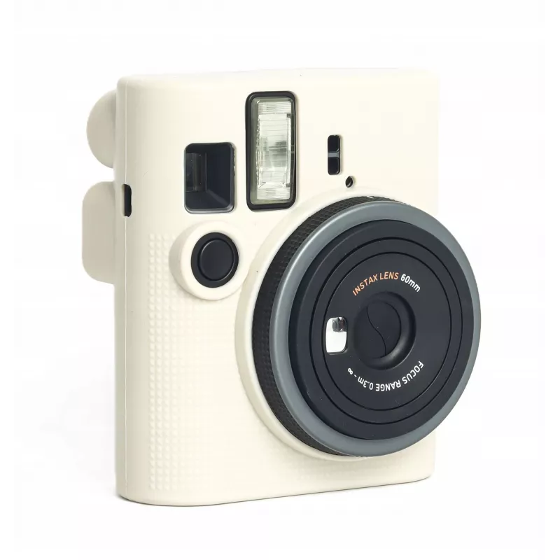 LOVEINSTANT silikónové ochranné puzdro pre Fujifilm Instax Mini 41 - biela/bežová