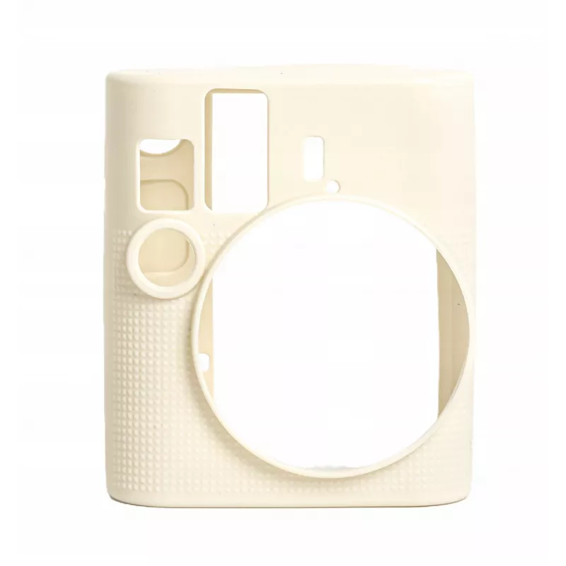 LOVEINSTANT silikónové ochranné puzdro pre Fujifilm Instax Mini 41 - biela/bežová