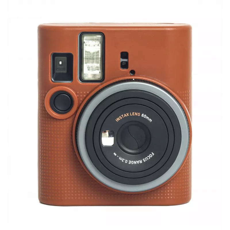 LOVEINSTANT silikónové ochranné puzdro pre Fujifilm Instax Mini 41 - hnedé