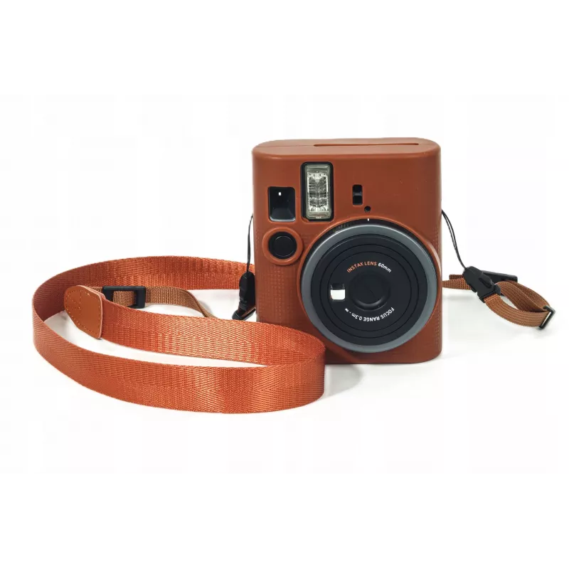 LOVEINSTANT silikónové ochranné puzdro pre Fujifilm Instax Mini 41 - hnedé