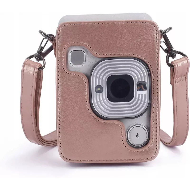 LOVEINSTANT ochranné puzdro pre Fujifilm Instax Mini LiPlay - lesklá ružová