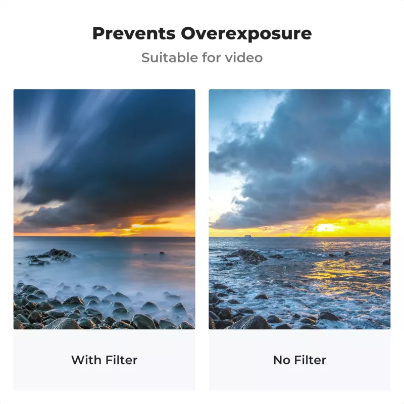 KF X-Fader variabilný ND filter 43mm ND8-ND128 sivý