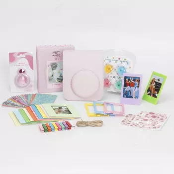 LOVEINSTANT 8-in-1 sada príslušenstva pre Fujifilm Instax Mini 12 - Pink