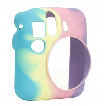 LOVEINSTANT silikónové ochranné puzdro pre Fujifilm Instax Mini 12 - dúha
