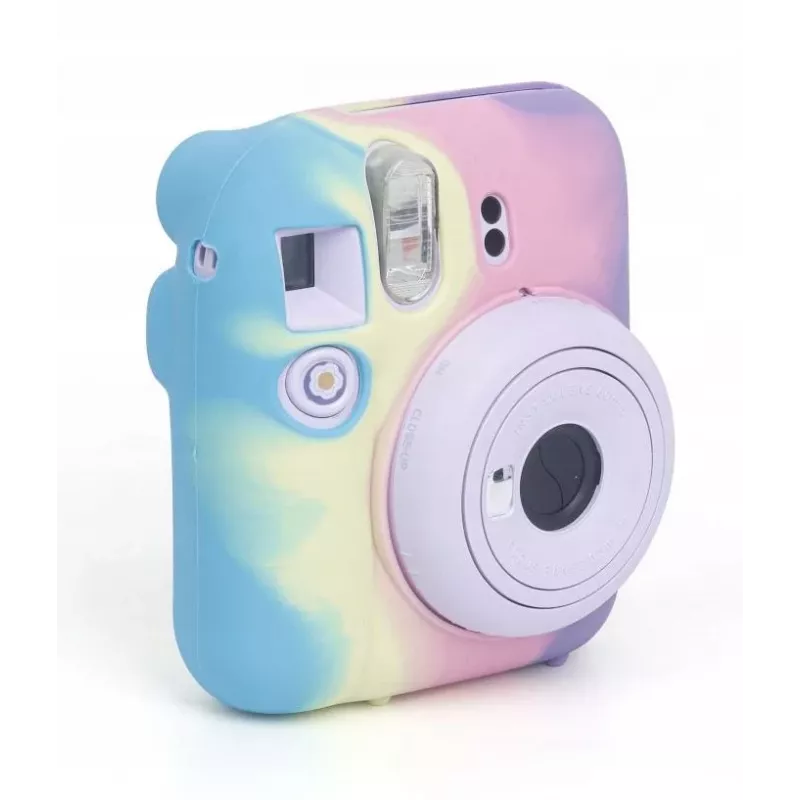 LOVEINSTANT silikónové ochranné puzdro pre Fujifilm Instax Mini 12 - dúha