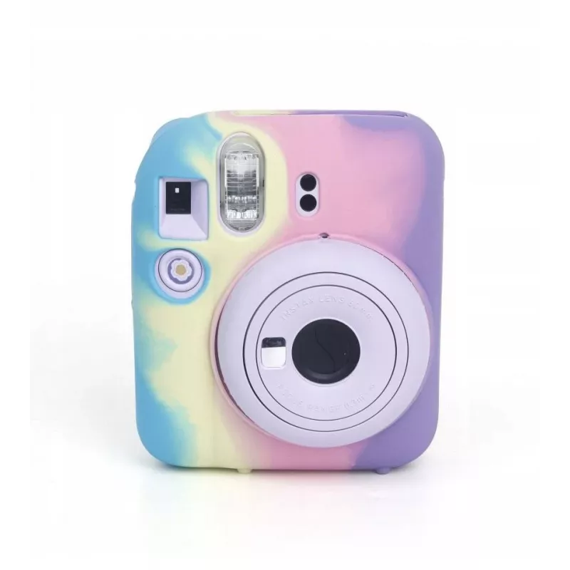 LOVEINSTANT silikónové ochranné puzdro pre Fujifilm Instax Mini 12 - dúha