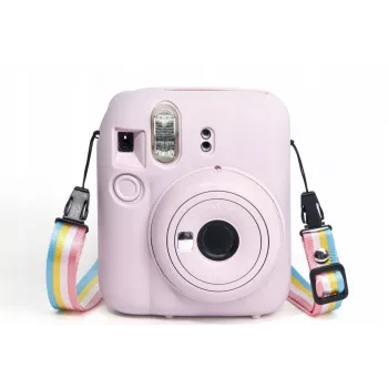 LOVEINSTANT silikónové ochranné puzdro pre Fujifilm Instax Mini 12 - ružové