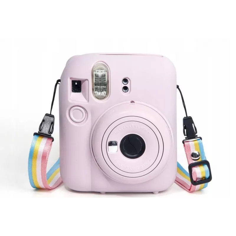 LOVEINSTANT silikónové ochranné puzdro pre Fujifilm Instax Mini 12 - ružové