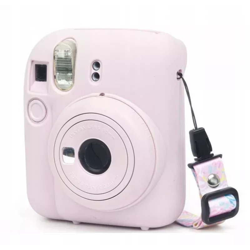 LOVEINSTANT silikónové ochranné puzdro pre Fujifilm Instax Mini 12 - ružové