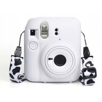 LOVEINSTANT silikónové ochranné puzdro pre Fujifilm Instax Mini 12 - biele