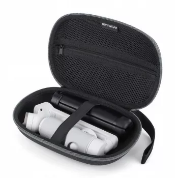 SUNNYLIFE ochranné puzdro tvrdý kufrík pre smartfónový gimbal – kompatibilný s Insta360 Flow, DJI Osmo Mobile 6/5/4/SE/3/2, Zhiyun, Feiyu – čierne EVA puzdro