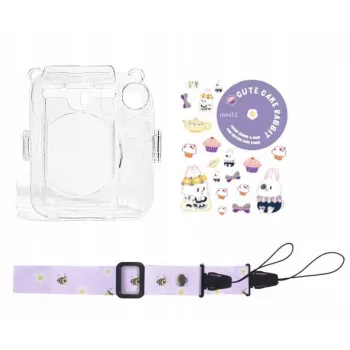 LOVEINSTANT puzdro pre Fujifilm Instax Mini 12 - dizajn Sweet Rabbit so samolepkami