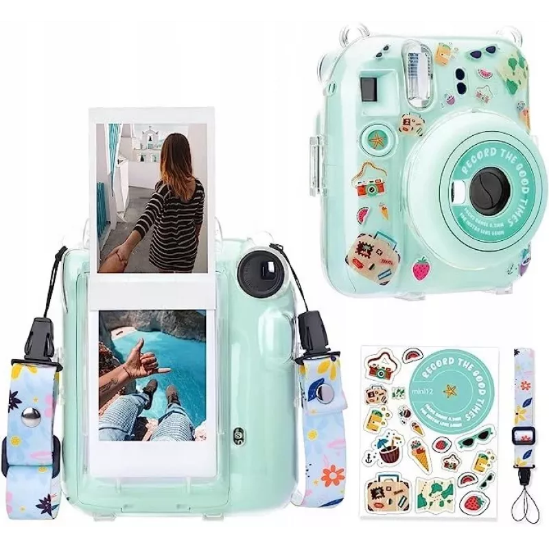 LOVEINSTANT puzdro pre Fujifilm Instax Mini 12 so samolepkami / Holiday Time