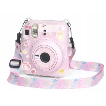 LOVEINSTANT puzdro obal pre Fujifilm Instax Mini 12 so samolepkami - Yogurt Rabbit