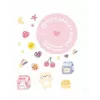 LOVEINSTANT puzdro obal pre Fujifilm Instax Mini 12 so samolepkami - Yogurt Rabbit