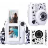 LOVEINSTANT puzdro pre Fujifilm Instax Mini 12 so samolepkami - kravský vzor