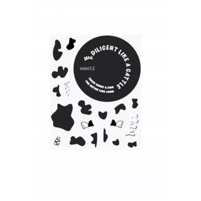 LOVEINSTANT puzdro pre Fujifilm Instax Mini 12 so samolepkami - kravský vzor