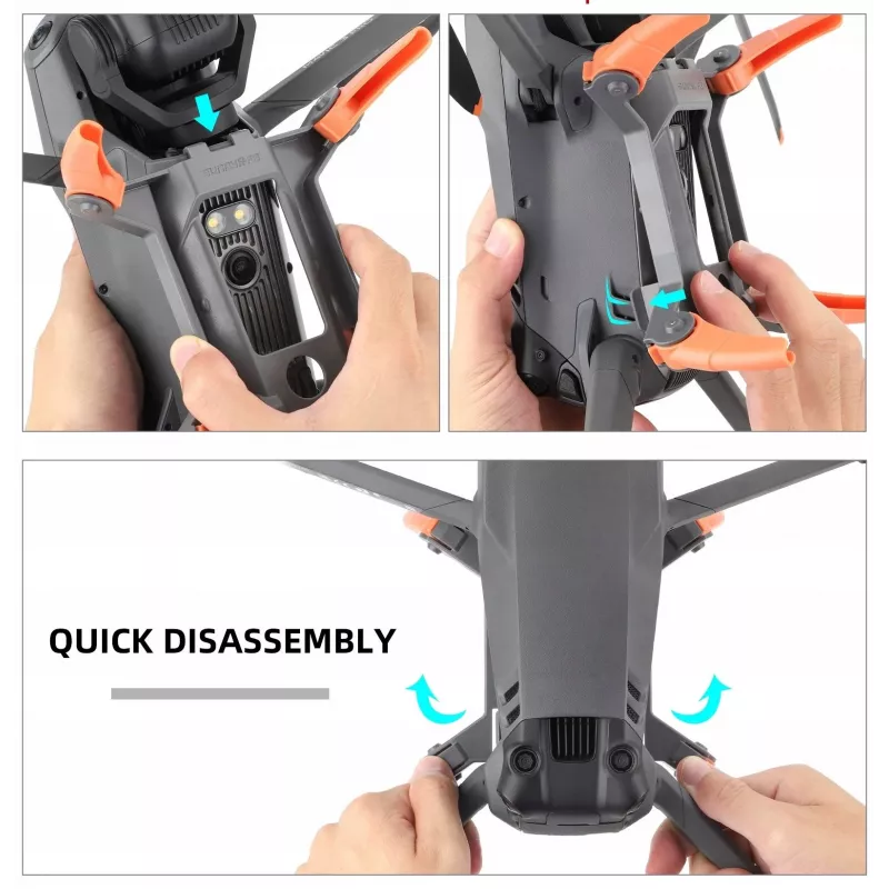 SUNNYLIFE predlžovače pristávacieho podvozku pre DJI Mavic 3 Pro - sivé (balenie 4 ks)