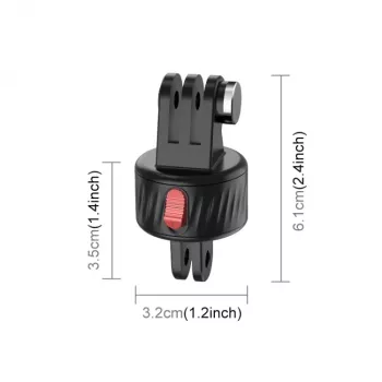 PULUZ magnetický rýchloupínací držiak pre GoPro Hero 11 10 9 8 7 6 5 4 / SJCAM / Xiaomi / DJI - PU706b