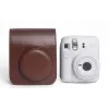 LOVEINSTANT ochranné puzdro taška cez rameno pre Fujifilm Instax Mini 12 - hnedá