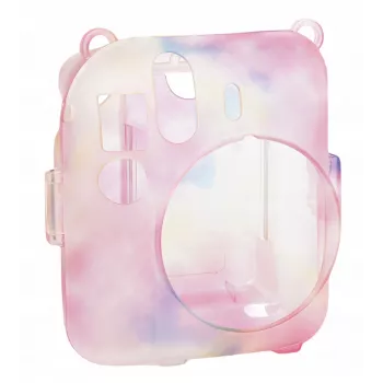 LOVEINSTANT ochranné puzdro pre Fujifilm Instax Mini 12 s fototaštičkou, tmavé viacfarebné