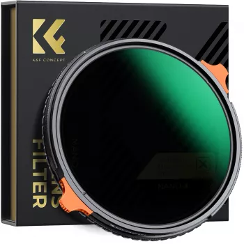 K&F Concept Hybrid filter 2-in-1 58mm CPL polarizátor + variabilný ND4-ND64 sivý filter KF01.1913