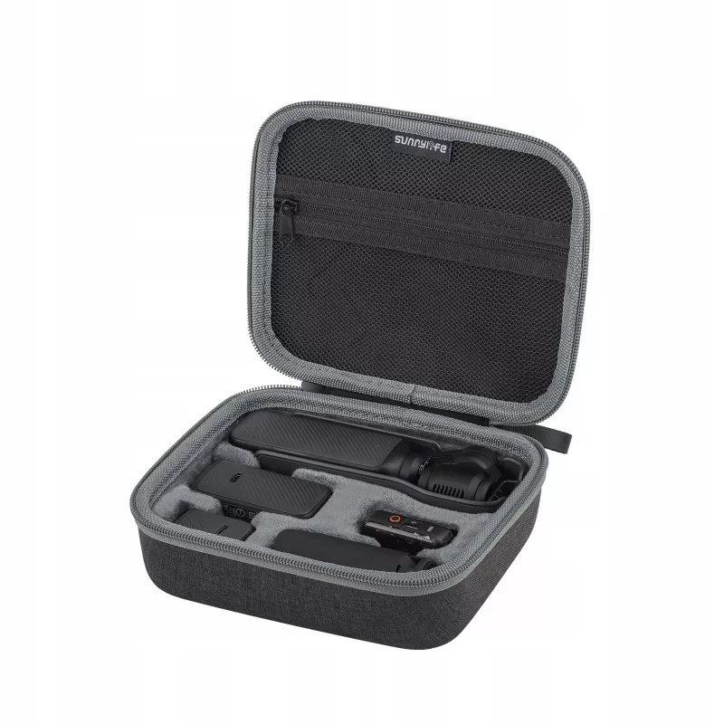 SUNNYLIFE pevné ochranné puzdro pre DJI Osmo Pocket 3 a príslušenstvo, čierna
