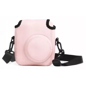 LOVEINSTANT mäkké neoprénové puzdro pre Fujifilm Instax Mini 12 - ružová