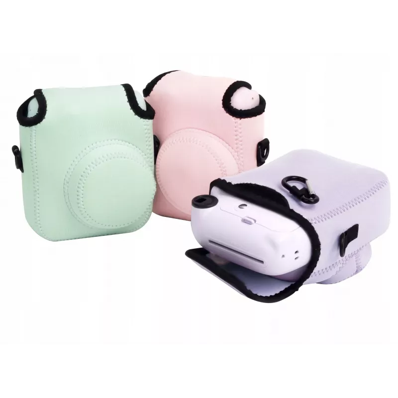LOVEINSTANT mäkké neoprénové puzdro pre Fujifilm Instax Mini 12 - ružová