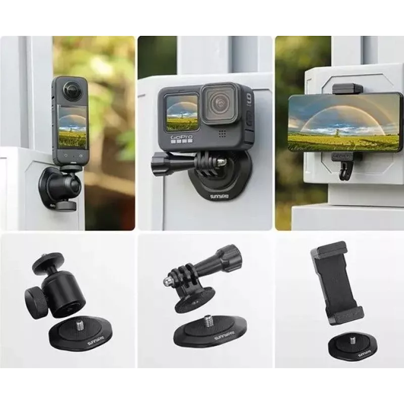 SUNNYLIFE magnetická montážna adaptérová doska pre kameru, gimbal, telefón so závitom 1/4 palca DZ753-D