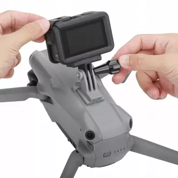 SUNNYLIFE držiak akčnej kamery pre DJI Air 3, GoPro, Insta360, SJCAM, Xiaomi - závit 1/4 palca, rýchloupínací Clip-On, čierny