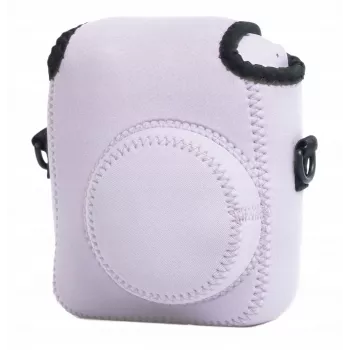 LOVEINSTANT mäkké neoprénové ochranné puzdro pre Fujifilm Instax Mini 12 - fialová
