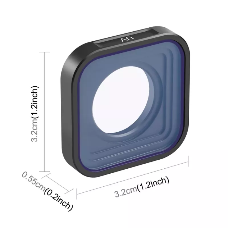 PULUZ UV ochranný filter pre GoPro Hero 12 11 Mini 10 9 čierny (PU923)