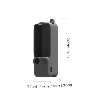 PULUZ ochranné silikónové puzdro s krytkou objektívu a krytkou displeja pre DJI Osmo Pocket 3, čierna (PU894B)