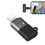 PULUZ adaptér Lightning na USB-C OTG pre iPhone, čierny (PU649B)