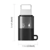 PULUZ adaptér Lightning na USB-C OTG pre iPhone, čierny (PU649B)