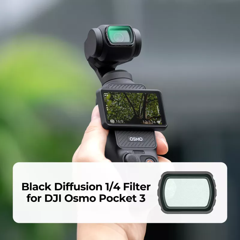 K&F Concept Black Diffusion 1/4 filter pre DJI Osmo Pocket 3 (KF01.2533)