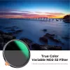 K&F Concept Variabilný ND filter ND2-ND32 82mm True Color MRC Nano X