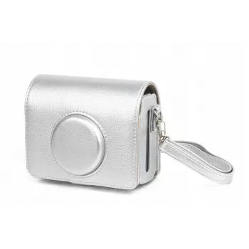 LOVEINSTANT Puzdro obal taška pre Fujifilm Instax Mini Evo / strieborná