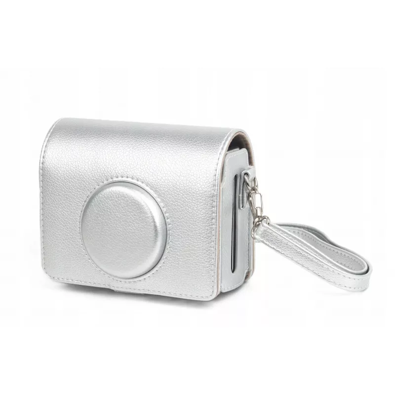 LOVEINSTANT Puzdro obal taška pre Fujifilm Instax Mini Evo / strieborná