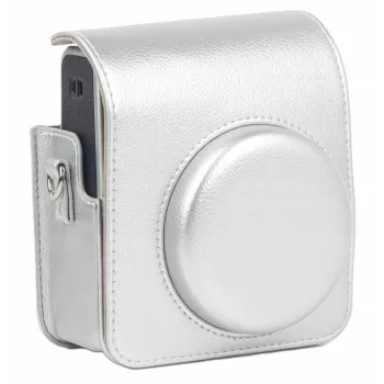 LOVEINSTANT Puzdro obal pre Fujifilm Instax Mini 40 - strieborná