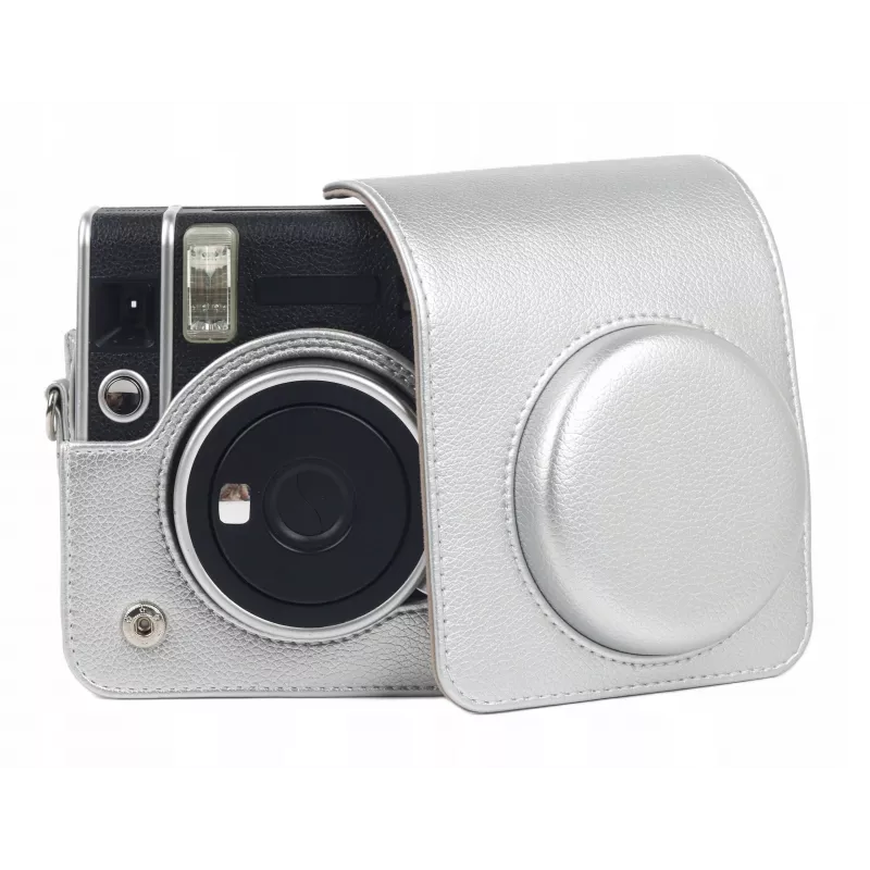 LOVEINSTANT Puzdro obal pre Fujifilm Instax Mini 40 - strieborná